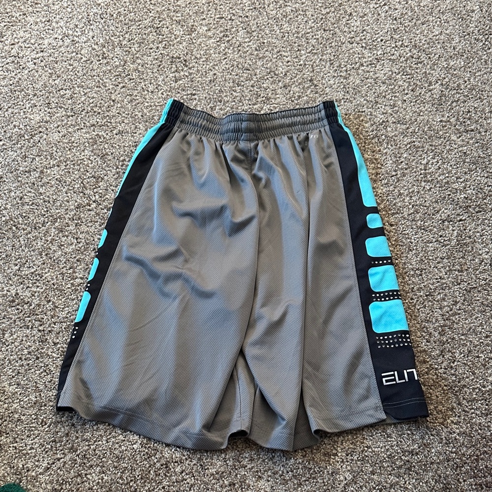 Nike Men's Athletic Shorts in Gray and Blue - Picture 4 of 4